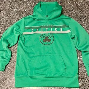Green Hoodie Sweatshirt with Shamrock Logo